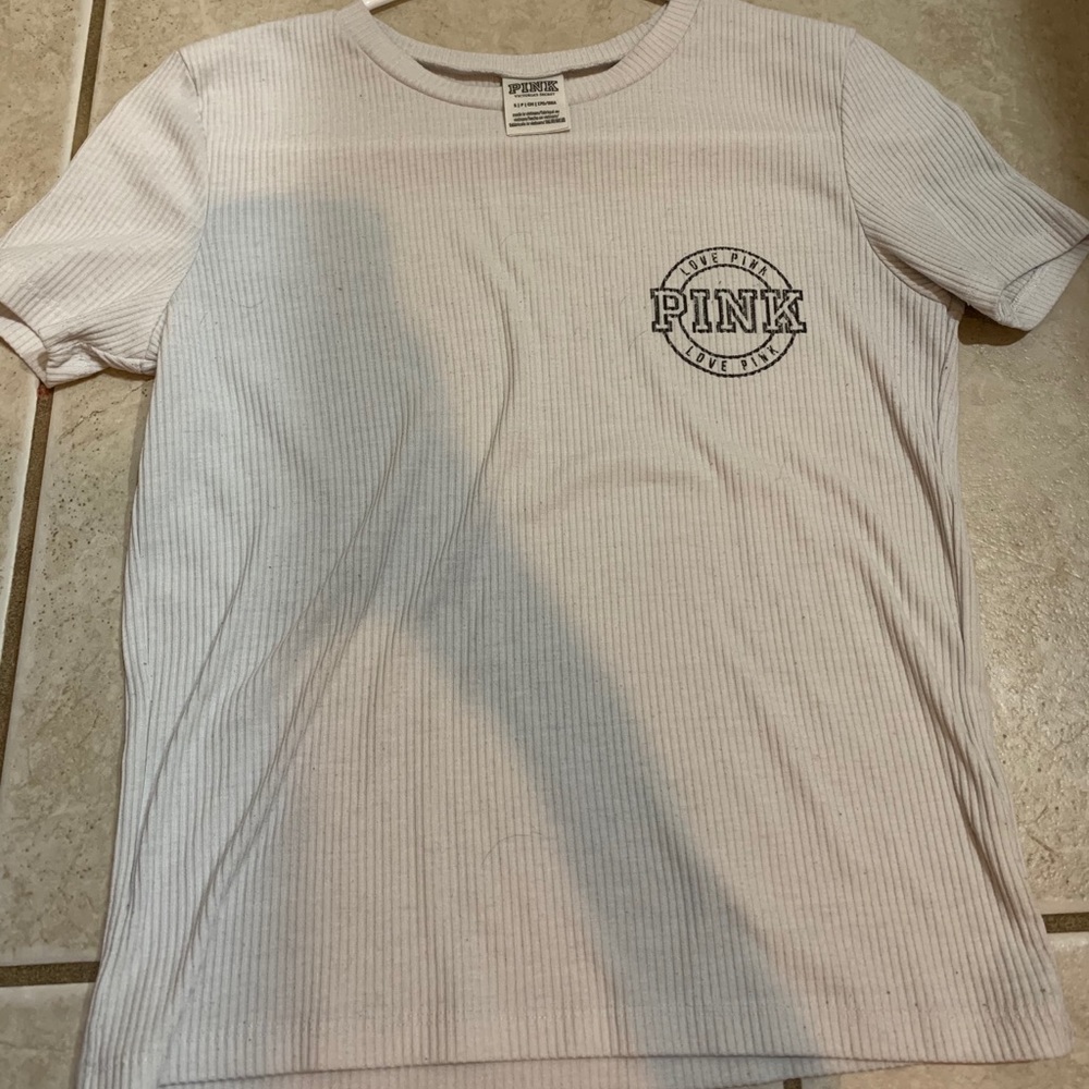 white PINK shirt